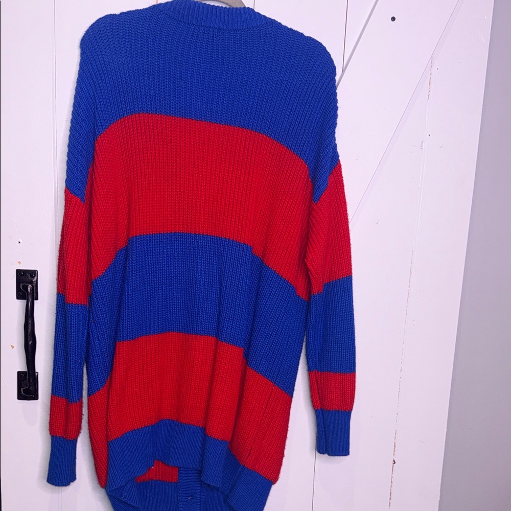 Blue and Red Striped Cardigan - Picture 6 of 6